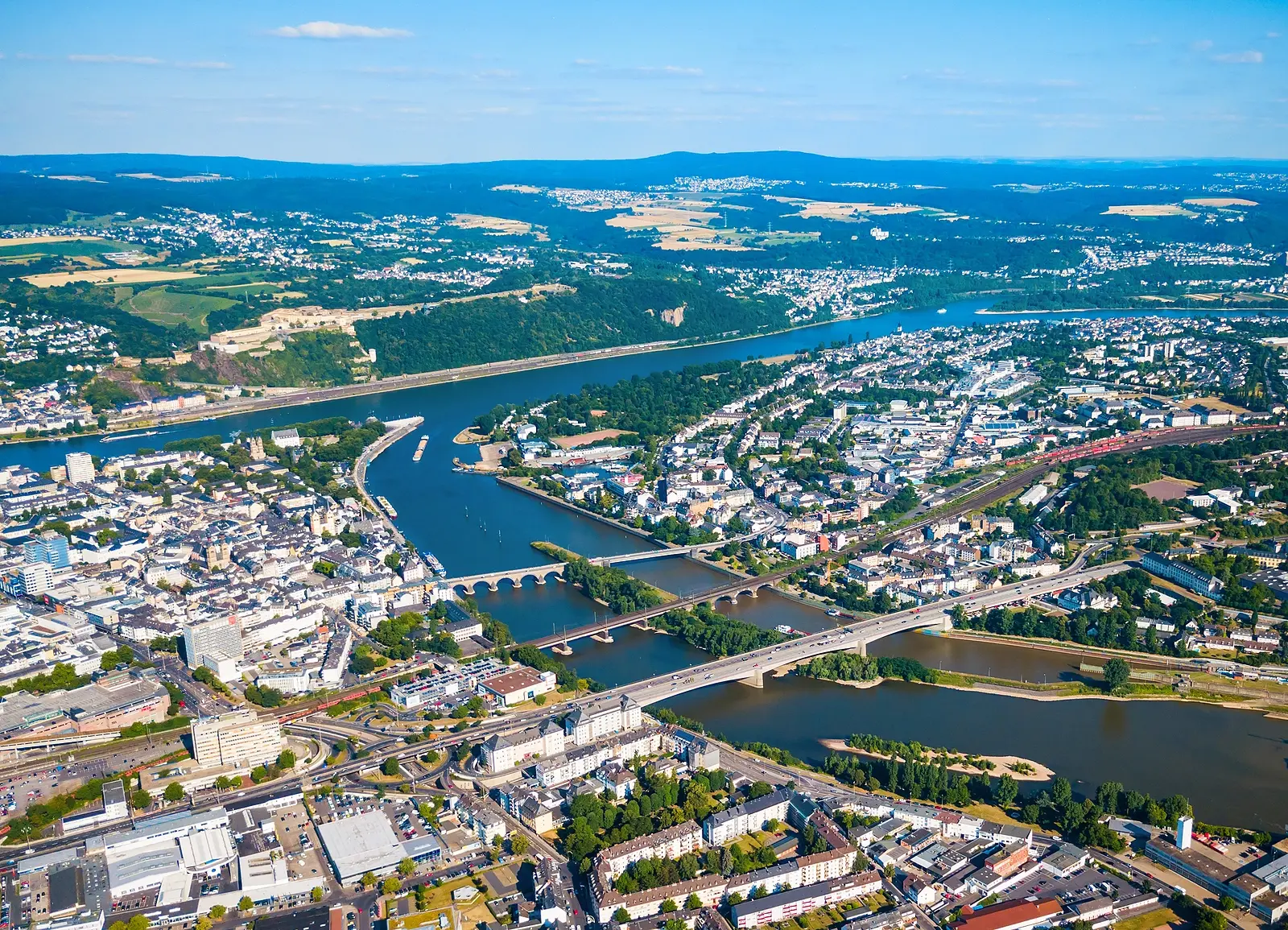 Koblenz aerial view